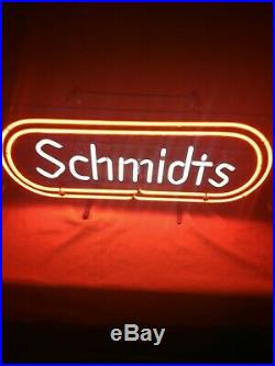 Vintage Old Schmidts Neon Beer Lighted Sign Awesome