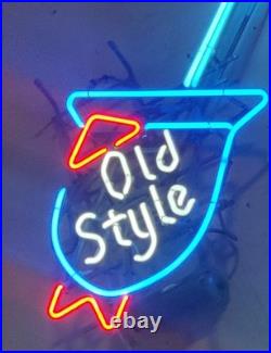 Vintage Old Style Beer Neon Sign Bar Light Works Great Chicago