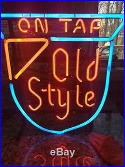 Vintage Old Style Beer On Tap Neon Sign