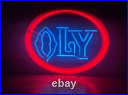Vintage Olympia Brewing Co Oly Beer Neon Sign Works 20 x 16