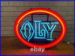 Vintage Olympia Brewing Co Oly Beer Neon Sign Works 20 x 16