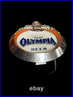 Vintage Olympia Light Beer Neon Lighted Illuminated Sign 9x9 Display Corporation