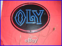 Vintage Olympia Oly Non-neon Electric Beer Sign