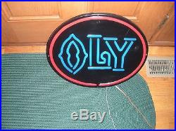 Vintage Olympia Oly Non-neon Electric Beer Sign