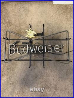 Vintage Original Budweiser Neon Sign Bow Tie 29x19