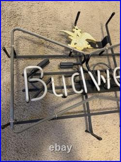 Vintage Original Budweiser Neon Sign Bow Tie 29x19