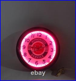 Vintage Original Buick Service Neon lighted Advertising Sign Clock