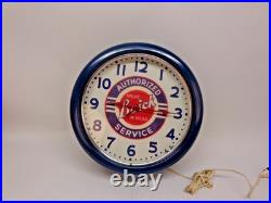 Vintage Original Buick Service Neon lighted Advertising Sign Clock