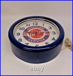 Vintage Original Buick Service Neon lighted Advertising Sign Clock