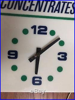 Vintage Original Light Up Advertising Clock Sign Murphy's Concentrate Neon