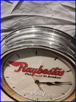 Vintage Original Raybestos The Best in Brakes 16 Neon Ring Clock