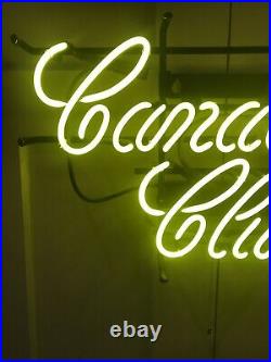 Vintage Oroginal Canadian Club CC Neon Tube Sign Bar Brewmania Man Cave RARE
