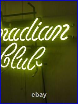 Vintage Oroginal Canadian Club CC Neon Tube Sign Bar Brewmania Man Cave RARE