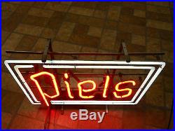 Vintage PIELS Beer Neon Sign Red/ White-20x16 inches-Excellent Condition