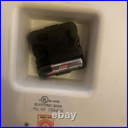 Vintage PPG Paints Advertising Neon Light Up Wall Clock 16 Read Description