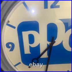 Vintage PPG Paints Advertising Neon Light Up Wall Clock 16 Read Description
