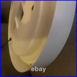 Vintage PPG Paints Advertising Neon Light Up Wall Clock 16 Read Description