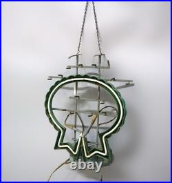 Vintage Pabst Blue Ribbon Neon Advertising Store Display Beer Sign Light Vintage Pabst Blue Ribbon Neon Advertising Store Display Beer Sign Light