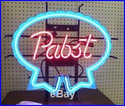 Vintage Pabst Blue Ribbon Neon Wall Mount Sign 23 x 20 PBR Display