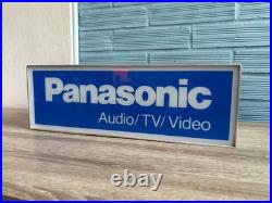 Vintage Panasonic Neon Sign Logo Display Shop ManCave Light Lamp Audio Shop Bar