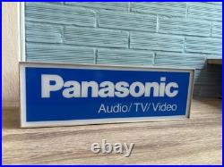 Vintage Panasonic Neon Sign Logo Display Shop ManCave Light Lamp Audio Shop Bar