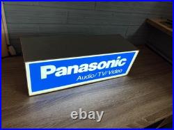 Vintage Panasonic Neon Sign Logo Display Shop ManCave Light Lamp Audio Shop Bar