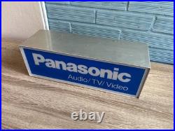 Vintage Panasonic Neon Sign Logo Display Shop ManCave Light Lamp Audio Shop Bar