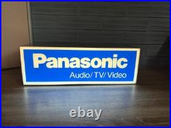 Vintage Panasonic Neon Sign Logo Display Shop ManCave Light Lamp Audio Shop Bar