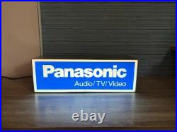 Vintage Panasonic Neon Sign Logo Display Shop ManCave Light Lamp Audio Shop Bar