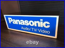 Vintage Panasonic Neon Sign Logo Display Shop ManCave Light Lamp Audio Shop Bar