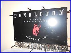 Vintage Pendleton Whiskey Neon Advertising Light Up Sign