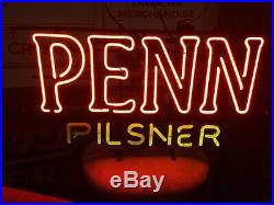 Vintage Penn Pilsner Pennsylvania Brewing Co Neon Advertising Sign Pittsburgh