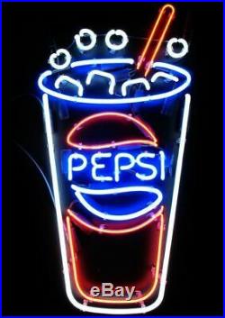 Vintage Pepsi Cola Neon Sign Light Beer Bar Soda Drink Beer Bar Wall Decor 17'