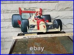Vintage RARE Marlboro IndyCar Lighted Philip Morris PENSKE Indy Racing Sign