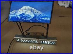 Vintage Rainier Beer Neon Lighted Bar Sign Working Franceformer 9020-F RARE Vintage Rainier Beer Neon Lighted Bar Sign Working Franceformer 9020-F RARE