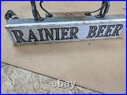 Vintage Rainier Beer Neon Lighted Bar Sign Working Franceformer 9020-F RARE Vintage Rainier Beer Neon Lighted Bar Sign Working Franceformer 9020-F RARE
