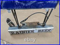 Vintage Rainier Beer Neon Lighted Bar Sign Working Franceformer 9020-F RARE Vintage Rainier Beer Neon Lighted Bar Sign Working Franceformer 9020-F RARE
