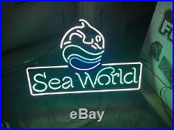 Vintage Rare! Budweisser Sea world Neon Sign