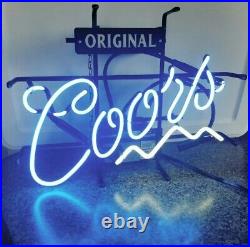 Vintage Rare Coors Light Original 1998 Beer Bar Neon Sign MANCAVE 19 x 14