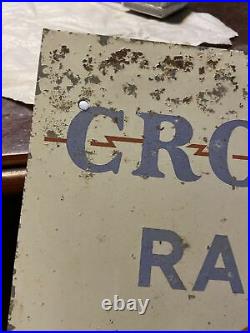 Vintage Rare Crosley Radios And Home Appliances Sign Believe Came Out Of A Neon
