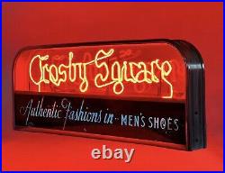 Vintage Rare Neon Sign Crosby Square By Everbrite
