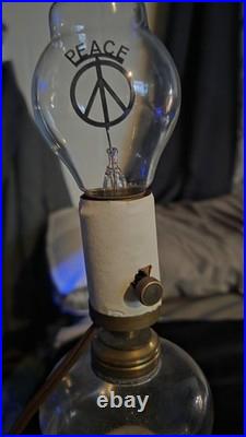 Vintage Rare Working Electrolux Peace Sign Neon Argon Light Bulb Tested Works