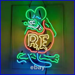 Vintage Rat Fink Neon Sign Handmade Real Glass Neon Tube Neon Light for Home Bar Vintage Rat Fink Neon Sign Handmade Real Glass Neon Tube Neon Light for Home Bar