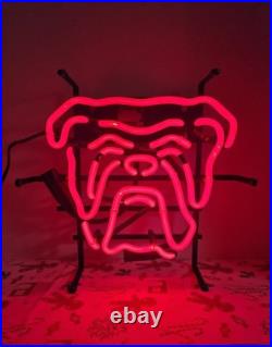 Vintage Red Dog Beer Neon Bar Sign BULLDOG 90s Mancave Miller Brewery