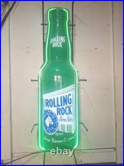 Vintage Rolling Rock Neon Beer Sign Light 42.5x12
