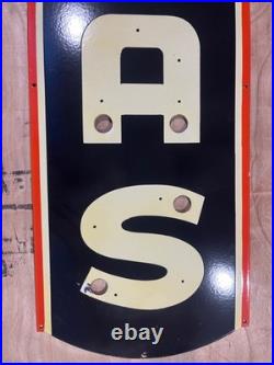 Vintage SSPN CO-OP Gas Neon Gas & Oil Porcelain Enamel Sign 48x20