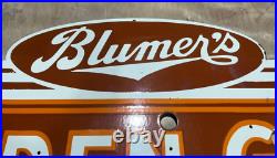 Vintage SSP Golden Glow Beer Neon Skin Gas & Oil Porcelain Enamel Sign 48x24