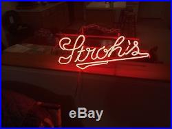 Vintage STROH'S Neon Beer SIGN Lighted Bar