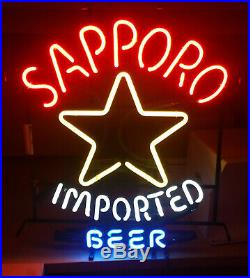 Vintage Sapporo Beer Neon Sign MADE IN USA KCS Industries. 20W x 24H