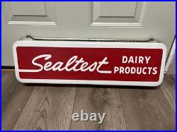 Vintage Sealtest Dairy Neon Products Lighted Sign